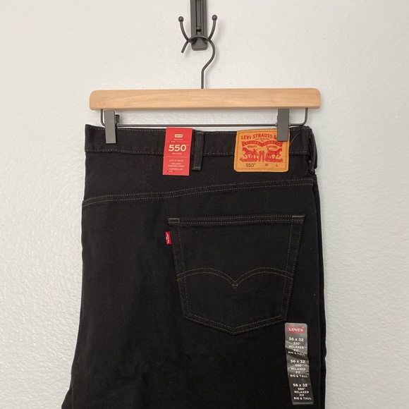 big and tall black levi jeans